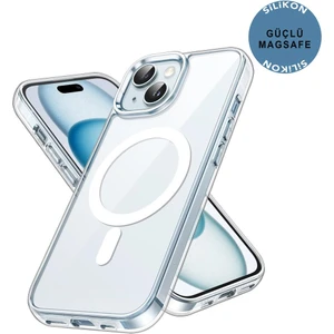 Apple iPhone 15 Şeffaf Magsafe Kılıf Mtl Aksesuar