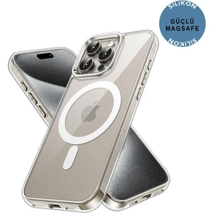iPhone 15 Pro Max Şeffaf Magsafe Kılıf