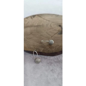 Telkari Gümüş Bayan Küpesi Çengelli Sade Küpe KUPE-553