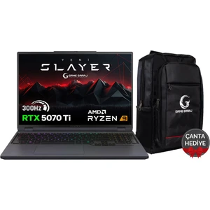 Game Garaj Slayer R9T-5070TI C1 Amd Ryzen 9 9955HX 32GB Ram 1tb SSD RTX5070TI 16" Qhd IPS 300Hz - ÖN SİPARİŞ Freedos Gaming Laptop 