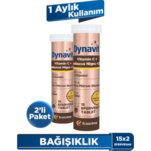 C Vitamini, Sambucus Nigra ve Çinko 15 Efervesan Tablet - 2'li Avantajlı Paket