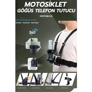 Motosiklet Telefon Tutucu Vlog Video Göğüs Kemeri Motosiklet Göğüs Telefon Tutucu Göğüs Tutucu Gopro
