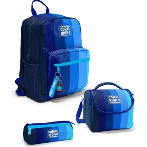 Coral High Renkli Çizgili 3’lü Okul Çanta Seti SET0123695