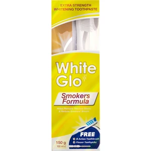 White Glo Sigara İçenler için Aromasız Diş Macunu - Kürdanlı, Etkili Temizlik ve Beyazlatma Özelliği, 100 ml