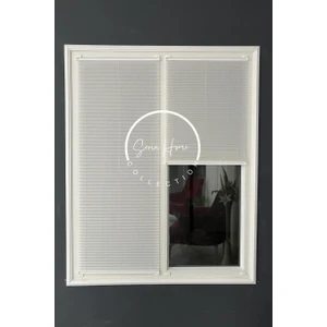 Serin Home Collection Beyaz Katlanabilir Plise Perde, Cam Balkon Perdeleri, Ofis Perdeleri, Pvc Pencere Perdeleri