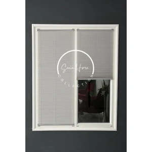 Serin Home Collection Gri Katlanabilir Plise Perde, Cam Balkon Perdeleri, Ofis Perdeleri, Pvc Pencere Perdeleri