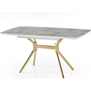 Monterra Açılır Yemek Masası – 80 x 130 / 160  cm , Rambla Üst Tabla, Gold Metal Ayak