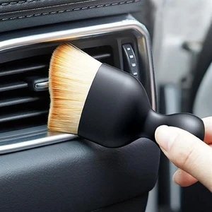 Ergonomik Saplı Yumuşak Kıllı Oto Temizlik Fırçası, Araç Içi Toz Alma ve Detay Temizlik Fırçası, Kolay Taşınabilir Rahat Temizlenebilen Araç Temizleme Aparatı
