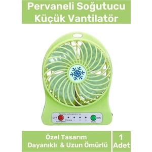 Premium USB Şarjlı 3 Kademeli Sessiz Taşınabilir Mini Fan Pervaneli Soğutucu Küçük Vantilatör