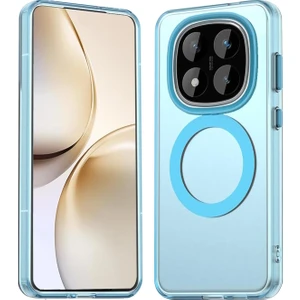 M.TK Moveteck Xiaomi Redmi Note 14 Pro Plus Kılıf Kamera Çıkıntılı Mat Magsafe Şarj Özellikli Kenarları Renkli Premium Sert Kapak