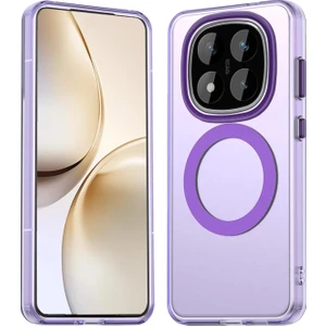 M.TK Moveteck Xiaomi Redmi Note 14 Pro Plus Kılıf Kamera Çıkıntılı Mat Magsafe Şarj Özellikli Kenarları Renkli Premium Sert Kapak