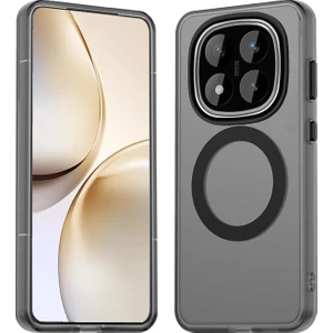 M.TK Moveteck Xiaomi Redmi Note 14 Pro Plus Kılıf Kamera Çıkıntılı Mat Magsafe Şarj Özellikli Kenarları Renkli Premium Sert Kapak