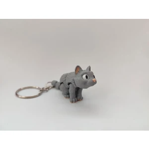 Sevimli Kedi Anahtarlık - 3D Baskı Özel Tasarım