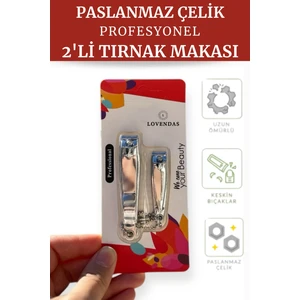 2'li Tırnak Makası Paslanmaz Çelikten Profesyonel Makaslar