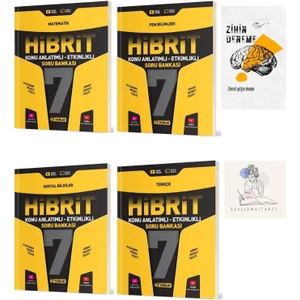 Hız Yayınları 7.sınıf Hibrit M-F-T-S 4 Kitap Konu Anlatım+Zihin Deneme+SSSK206