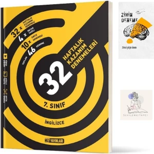 Hız Yayınları 7.sınıf Ingilizce 32 Hafta Denemeleri+Zihin Deneme+SSSK286