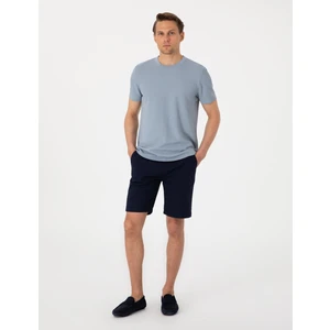 Pierre Cardin Erkek Lacivert Slim Fit Beli Lastikli Bağcıklı Dokuma Şort 50308148-VR033