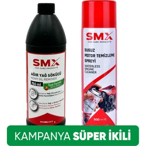 Susuz Motor Temizleme Spreyi 500 ml + Ağır Yağ Çözücü 750ML