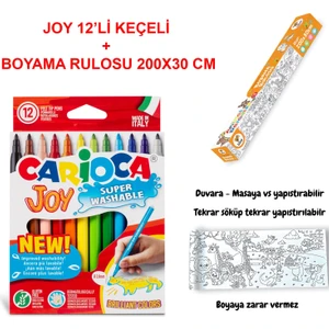Joy Boyama Seti Orman (Joy Keçeli 12'li+ Lino Anımal Paradıse 200X30)