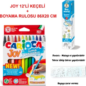 Joy Boyama Seti Mini Deniz Altı (Joy Keçeli 12'li + Lino Sea World 86X20)