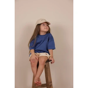 Ohlala Koala Indigo Nakışlı Oversize T-Shirt