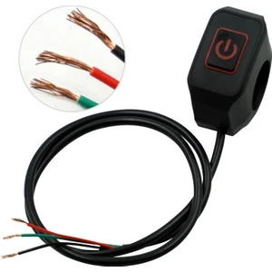 Motosiklet LED Far Aç Kapa Metal Anahtar Tekli Buton Swich 2 Modlu