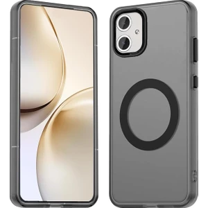 M.TK Moveteck Samsung Galaxy A06 Kılıf Kamera Çıkıntılı Mat Magsafe Şarj Özellikli Kenarları Renkli Premium Sert Kapak