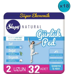 Natural Günlük Ped Uzun 576 Adet