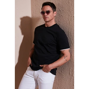 Streç Pamuklu Regular Fit Bisiklet Yaka T Shirt Erkek T Shirt 5902981