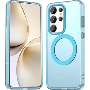 M.TK Moveteck Samsung Galaxy S25 Ultra Kılıf Kamera Çıkıntılı Mat Magsafe Şarj Özellikli Kenarları Renkli Premium Sert Kapak