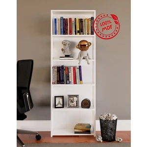 %100 MDF AYARLANABİLİR 5 Raflı Kitaplık