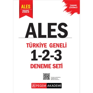 2025 Ales Tamamı Çözümlü Türkiye Geneli 1-2-3 (3'lü Deneme Seti)
