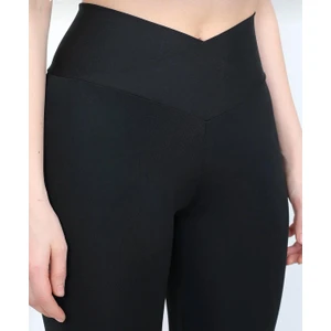 Yüksek Bel Çapraz Kemer Tayt - Konforlu Ve şık Sporgiyim