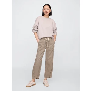 Kadın Bej Straight Jean Pantolon