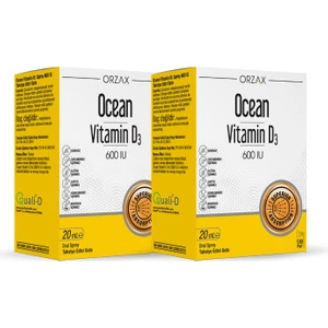 Vitamin D3 600IU 20ML130 Puf Takviye Edici Gıda (2 adet)