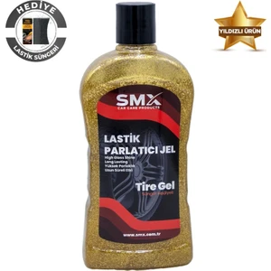 SMX Lastik Parlatıcı Jel Yüksek Parlaklık Etkisiyle 500 ml Sünger Hediye