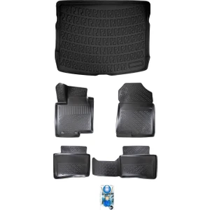 Volvo EX40 2024 Sonrası Elektrikli 3D Bagaj Havuzu ve Havuzlu Paspas+Asma Koku