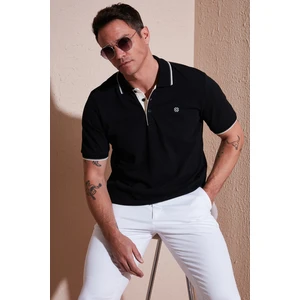 Pamuk Düğmeli Slim Fit Polo Yaka T Shirt Erkek Polo Yaka T Shirt 5902118