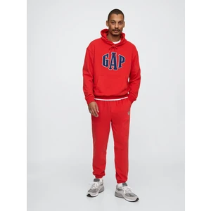 Erkek Kırmızı Gap Logo Vintagesoft Fransız Havlu Kumaşı Jogger Eşofman Altı