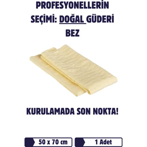Auto Lüks Doğal Güderi Kurulama Bezi  50X70 cm