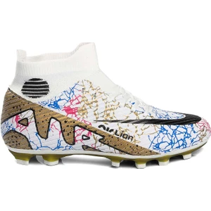 Yusufshoes Lion Boğazlı Çocuk Yetişkin Çoraplı Halı Saha Futbol Ayakkabısı