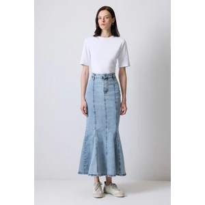 Denim Balık Etek