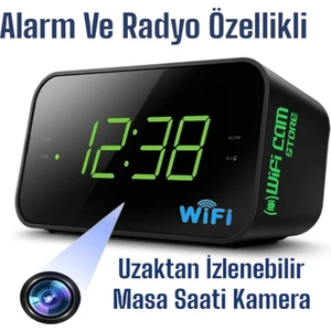 Radyolu ve Alarmlı Dijital Masa Saati Kamera Lookcam App