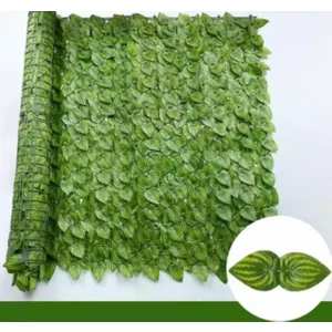 Bahçe Balkon Sarmaşık Çit Dekoratif Büyük Yapraklı Sarmaşık Çit 2m/3m