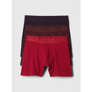 Erkek Bordo 3'lü Boxer Seti
