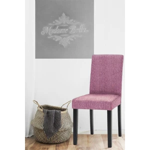 Indigo Çubuk Desen Jakarlı Esnek Yıkanabilir Lastikli 1 Adet 45 x 45 x 60 Boyutunda Sandalye Kılıfı