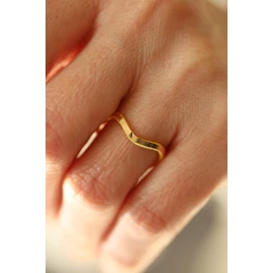 14 Ayar Altın Zikzak Ajda Yüzük