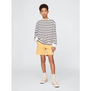 Erkek Çocuk Sarı Gap Logo Pull-On Relaxed Havlu Kumaş Şort