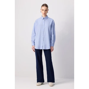Çizgili Oversize Gömlek