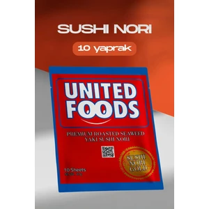 United Foods Sushi Nori / Suşi Yosunu - 10 Yaprak